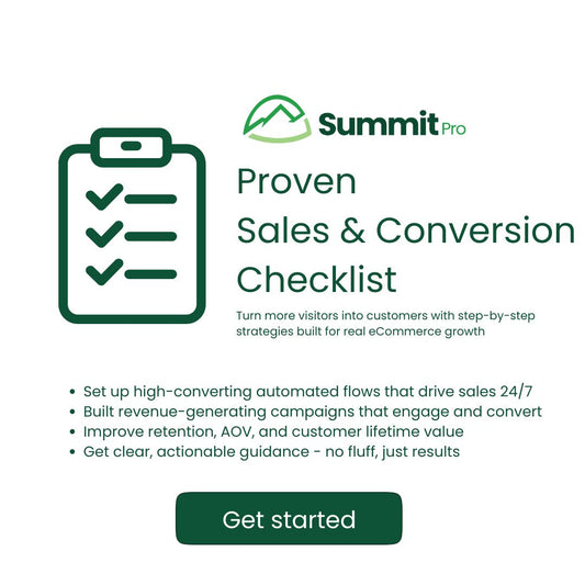 E-commerce Store Sales and Conversion Checklist