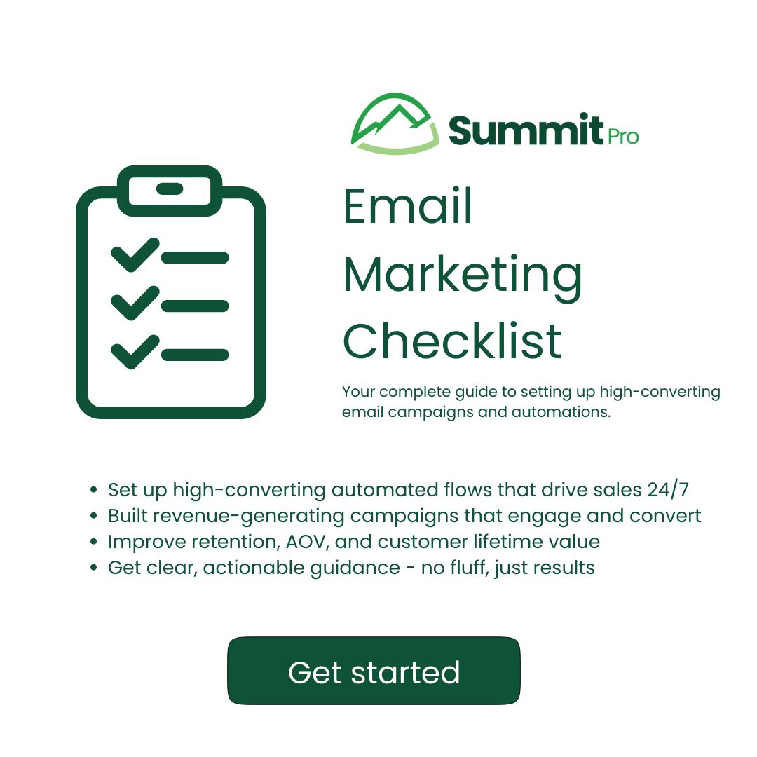 E-commerce Email Marketing Checklist