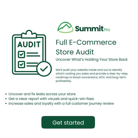 Full E-commerce Store Conversion Audit