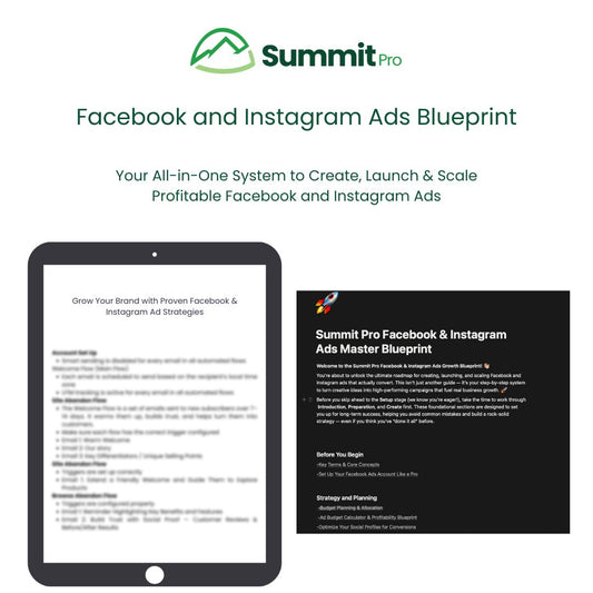 Facebook and Instagram Ads Blueprint