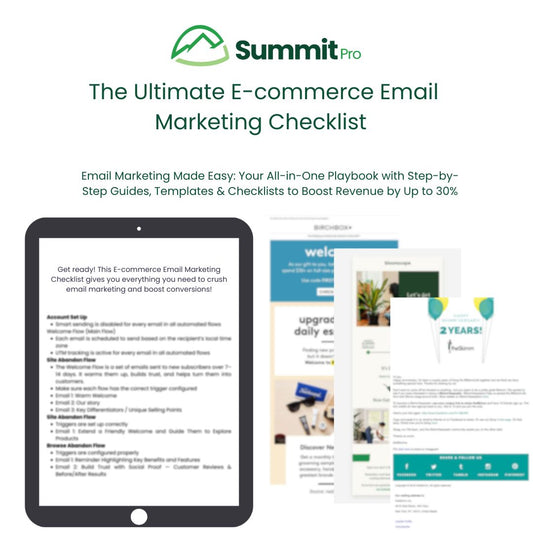 E-commerce Email Marketing Checklist