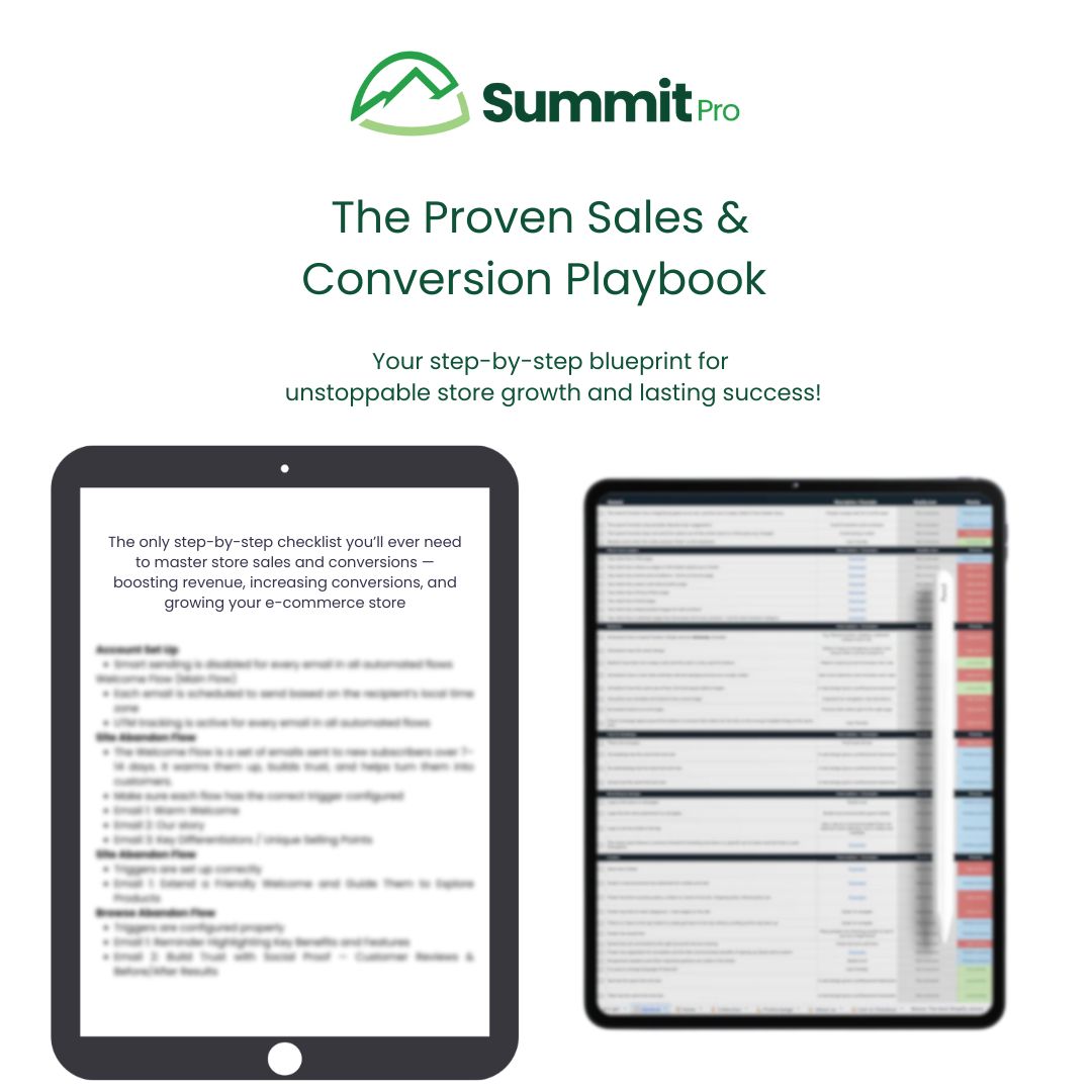 E-commerce Store Sales and Conversion Checklist