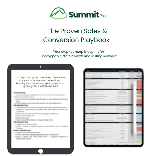 E-commerce Store Sales and Conversion Checklist
