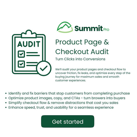 Product Pages & Checkout Process Audit